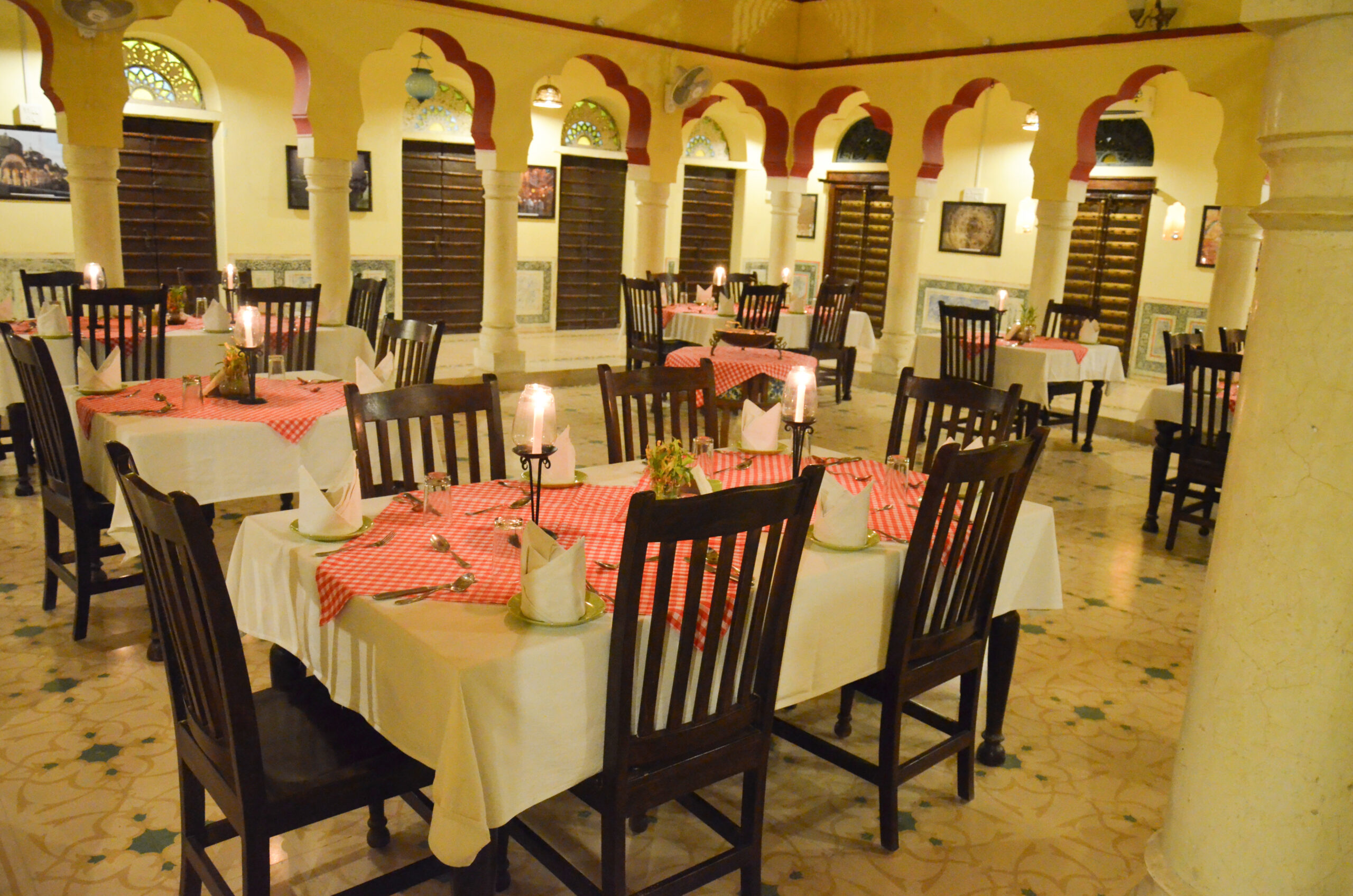 The dining room